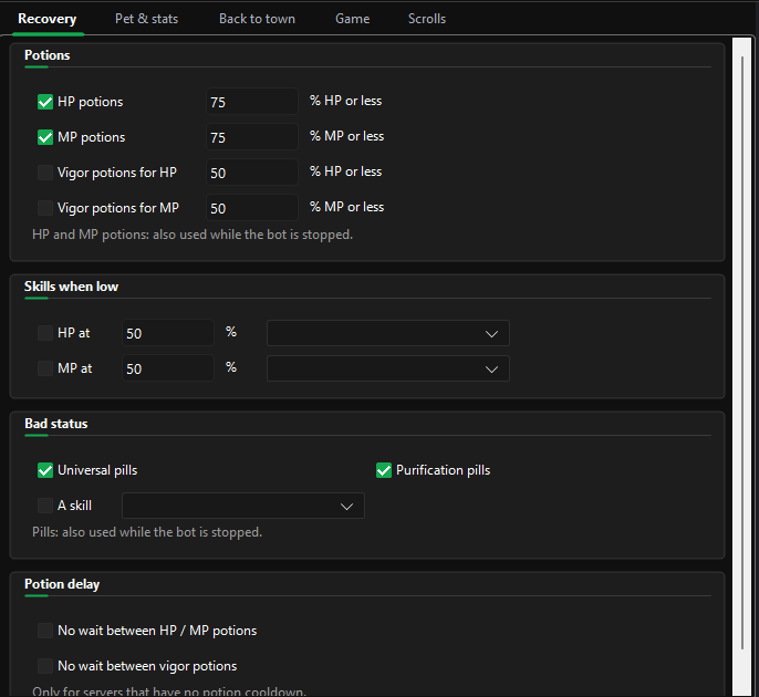The protection page